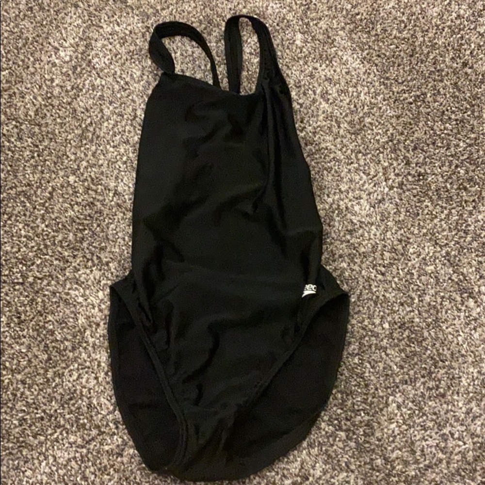 Black speedo swimsuit one piece size 32-34